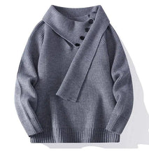 Load image into Gallery viewer, Fashion Men's Solid Color Sweaters Autumn Winter Casual Knitted Pullovers Youth High Streetwear Classic Top Sweatshirts Clothing
