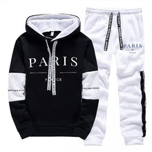 Load image into Gallery viewer, Men's Tracksuit 2 Pcs Sets Print Casual Hooded Sweatshirts Outdoors Sports Jogging Clothing Classic Fashion Single Hoodie Pants
