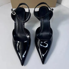 Load image into Gallery viewer, High Heels Women's Shoes for Business Elegant Pointed Toe Patent Leather Daily Office Stilettos Designer Summer Ladies Sandals
