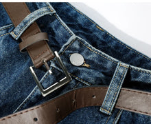 Load image into Gallery viewer, Summer 2026 Wide Leg Denim Pants For Women Ripped Three-quarter Length Jeans Woman High Quality Women's Jeans Women
