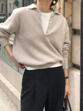 Load image into Gallery viewer, Wool Knitted Casual Pullover Sweater
