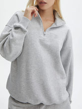 Load image into Gallery viewer, Velvet Zip Sweatshirt Shorts Set
