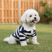 Load image into Gallery viewer, Striped Pet Shirt Soft Pullover Outfit Suitable For Puppy Dogs Cats Schnauzers Pomeranians Daily Casual Pet Apparel
