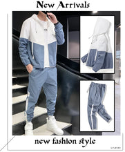 Load image into Gallery viewer, 2026 Men Tracksuit Casual Joggers Hooded Sportswear Jackets And Pants 2 Piece Sets Hip Hop Running Sports Suit
