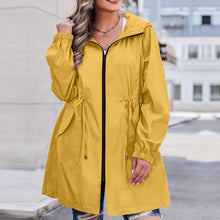 Load image into Gallery viewer, Women Trench Coat New Spring Autumn Jacket Casual Long Sleeve Hooded Mid Long Windbreaker Female Overcoat High-Quality Coats
