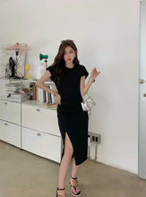 Load image into Gallery viewer, Chic Minimalist White Midi Dress
