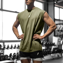 Load image into Gallery viewer, Sleeveless T-shirt Men Quick-drying Fitness Bodybuilding Shirt Male Fashion Basketball Vest Mesh Breathable Summer Gym Tank Men
