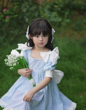 Load image into Gallery viewer, Embroidered Bow Princess Girls Dress
