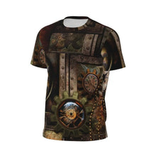 Load image into Gallery viewer, Gym T Shirt For Men Steampunk Design T-Shirts Fashion Wonderful Clockwork Vintage Summer Tees O Neck Streetwear Design Tops
