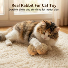 Load image into Gallery viewer, 1/2/3/6pcs Rabbit Fur Ball Interactive Cat Toy Pet Product Containing Catnip Toy Ball Chasing Plush Toy Ball Cat Accessories 8cm
