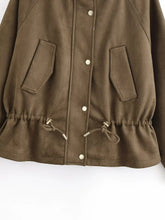 Load image into Gallery viewer, Elegant Hooded Double Breasted Jacket

