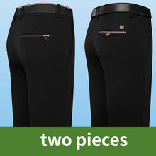Load image into Gallery viewer, Men’s Classic Black Slim Fit Office Dress Pants
