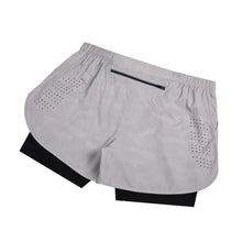 Load image into Gallery viewer, Summer Men's Reflective Running Shorts Fitness Quick Drying Double-Layer Shorts Men's Exercise Training Bodybuilding Shorts
