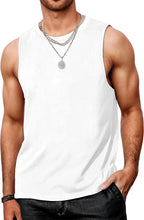 Load image into Gallery viewer, Mens Tank Tops Workout Sleeveless Shirts Summer Solid Color Polyester Quick Drying Tanks for Men Summer Beach Sports T-Shirts
