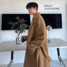 Load image into Gallery viewer, Winter Woolen Long Trench Coat
