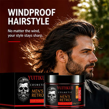 Load image into Gallery viewer, YUITIKUE Men Retro Hair Pomade 120g Strong All Day Hold Windproof Hairstyle No Greasy High Shine Hair Styling Wax For Men
