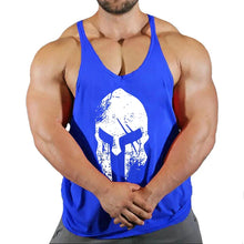Load image into Gallery viewer, Gym T-shirts Muscle Men's Clothes Workout Fitness Shirt Singlets Tank Top Vest Man Sportswear Muscular Bodybuilding Stringer
