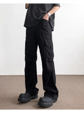 Load image into Gallery viewer, Pants Men's Trendy American Paratrooper Overalls Men's Summer Casual Handsome Outdoor Loose Straight
