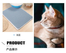 Load image into Gallery viewer, Cat Litter Mat With Gift Double Layer Waterproof Pet Litter Box Mat Non-slip Sand Cat Pad Washable Bed Mat Clean Pad Products
