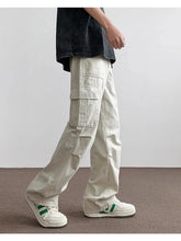 Load image into Gallery viewer, Pants Men's Trendy American Paratrooper Overalls Men's Summer Casual Handsome Outdoor Loose Straight
