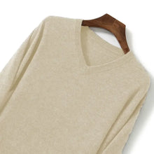 Load image into Gallery viewer, Thick Solid V-Neck Pullover
