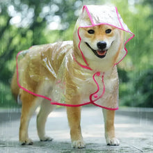 Load image into Gallery viewer, Pet Dog Puppy Transparent Rainwear Raincoat Pet Hooded Waterproof Jacket Clothes Soft PVC Small Dogs Raincoat Puppy Rain Poncho
