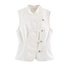 Load image into Gallery viewer, Women's Tops 2026 Summer New Fashion Retro Denim Blouse Women's Chic Summer Travel Joker Youth Blouse Vest
