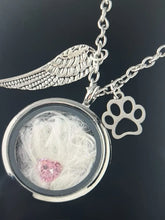 Load image into Gallery viewer, Pet Souvenirs Can Hold Cat or Dog Hair Necklaces, Pendants, Alloy Glass Photo Frames, Pendants, and Pet Accessories
