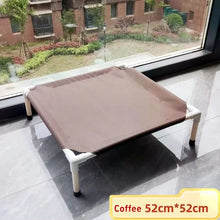 Load image into Gallery viewer, Pet Camping Bed Elevated Bed for Dogs Folding Puppy Camping Bed Cat House Portable Removable Washable Puppy Beds Dog Hammock
