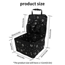 Load image into Gallery viewer, Pet Dog Car Seat with Storage Pockets Universal Pet Seat Cover for Small Medium Dogs Non-Slip Portable Travel Mat &amp; Safety Bag

