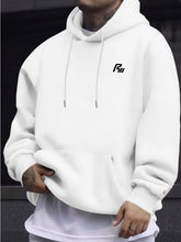 Load image into Gallery viewer, Men Women Hooded Sweatshirt. Simple Tiny Graphic On Chest, Oversized Long Sleeve Pullover Hoodie Basic Daily Casual Street Top
