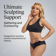 Load image into Gallery viewer, Sports Bra for Women Minimizer Support Front Closure Posture Corrector Shaper Push Up Yoga Fitness Running Padded Bralette

