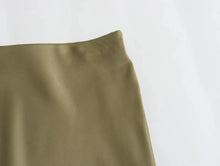 Load image into Gallery viewer, HH Skirts For Women 2024 Summer Solid Satin Sheath Long Skirt Female Show Curve Beach Outfits For Woman Mermaid Skirts

