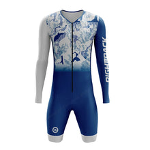 Load image into Gallery viewer, Righttrack Sport Men's Cycling Skinsuit Performance Long Sleeve Quick Dry Uv Protection Speedsuit Trisuit Road Bike Mtb Clothing
