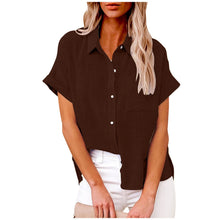 Load image into Gallery viewer, Summer Women Shirts Tops Cotton Linen T-shirt Women Top Camisas Mujer Casual T-Shirt Streetwear Loose Female T-Shirts New Shirt
