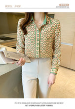 Load image into Gallery viewer, Fashion ladies shirts New elegant Women Blouses Long Sleeve Button-Down Tops blusa mujer
