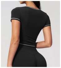 Load image into Gallery viewer, Yoga Shirts Women Sports T-Shirts Fitness Yoga Short Sleeve Gym Workout Top Running Active Shirts Female Push Up Sports T-shirts
