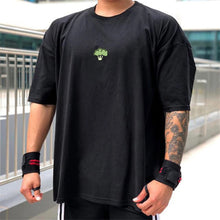 Load image into Gallery viewer, High Qualit gyms T shirt Men Bodybuilding print loose T-shirt Workout Fitness Tees Men Clothing cotton Short Sleeve Sports Shirt
