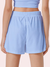 Load image into Gallery viewer, Casual Shorts Women 2024 New Summer Simple Comfortable Elastic Waist Cool Breathable Solid Color Casual Sports Five Quarter Pant
