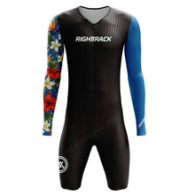 Load image into Gallery viewer, Righttrack Sport Men's Cycling Skinsuit Performance Long Sleeve Quick Dry Uv Protection Speedsuit Trisuit Road Bike Mtb Clothing
