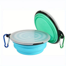 Load image into Gallery viewer, Collapsible Lidded Travel Water Dish
