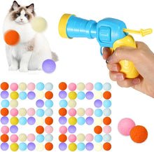 Load image into Gallery viewer, Cat Toys Interactive Launch Training Toy For Pet Kitten Creative Mini Shooting Gun Games Stretch Plush Ball Toys Pet Supplies
