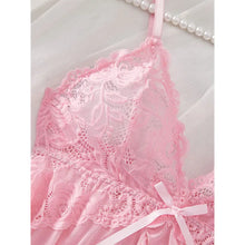 Load image into Gallery viewer, Suspender Suit Summer Ultra-thin Nightgown Lace Thong Sets Women's Sexy Pyjamas Lingerie Hot Night Dress Comfortable Sleepwear
