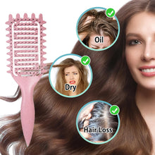 Load image into Gallery viewer, 3 in 1 Curl Define Styling Brush Hollow Out Detangling Hair Brush Tangled Hair Comb Shaping Defining Curls Barber Styling Tools
