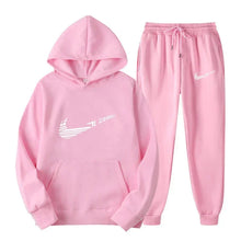 Load image into Gallery viewer, Men Tracksuit 2 Pieces Sets Hooded Sweatshirt +Drawstring Pants Male Hoodies Running Sportswear Men Women Autumn Sportwear
