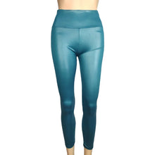 Load image into Gallery viewer, Trendy New Women's Leggings High Waisted Tight and Sexy Faux Leather Pants Colorful Yoga Pants for Women
