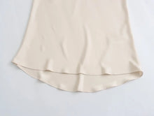 Load image into Gallery viewer, HH Skirts For Women 2024 Summer Solid Satin Sheath Long Skirt Female Show Curve Beach Outfits For Woman Mermaid Skirts
