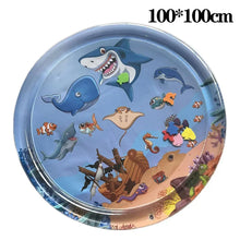 Load image into Gallery viewer, Water Sensory Play Mat Thickened Inflatable Water Mat For Cat And Dog Pet Playmat With Fish Sea Ocean Theme Sensory Toy Water
