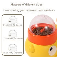 Load image into Gallery viewer, 2-in-1 Interactive Dog Toy Pet Automatic Food Treat Dispenser Cartoon Duck Design Slow Food Pet Snack Feeder for Dog Training
