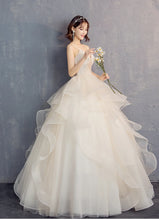 Load image into Gallery viewer, Customized Wedding Dresses New Wedding Gown for Bride Plus Size Wedding Dress Vestido Da Noiva Lace Up
